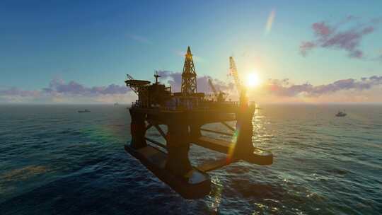海上钻井平台 石油开采