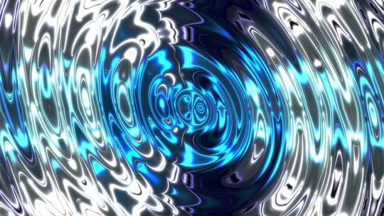 4K抽象蓝色光泽波浪背景无缝循环