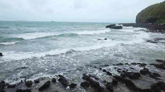 广西北海涠洲岛大海南岸鳄鱼山旅游旅行