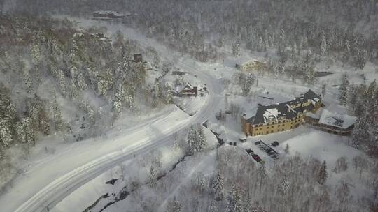 日本北海道大雪山国家公园森林公路