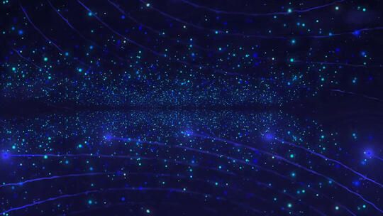 唯美星光星空粒子背景视频AE模板