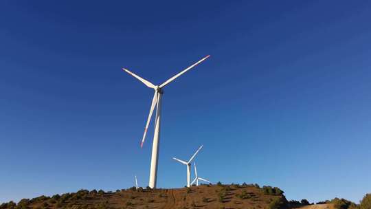 4K绿色能源清洁能源风力发电风电场视频素材模板下载