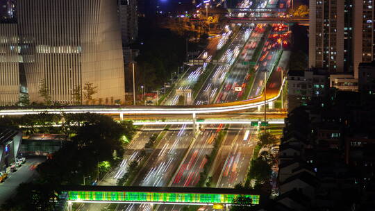 深圳城市夜晚交通延时