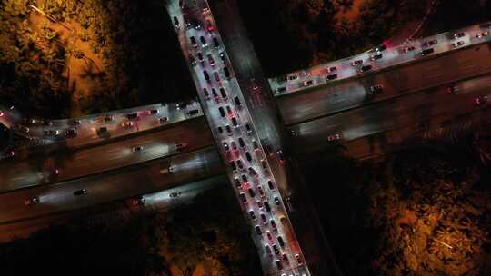 深圳罗湖夜景航拍