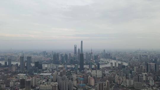 上海虹口区海伦路全景4K航拍