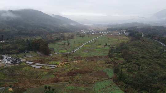 安徽塔川徽派建筑群航拍