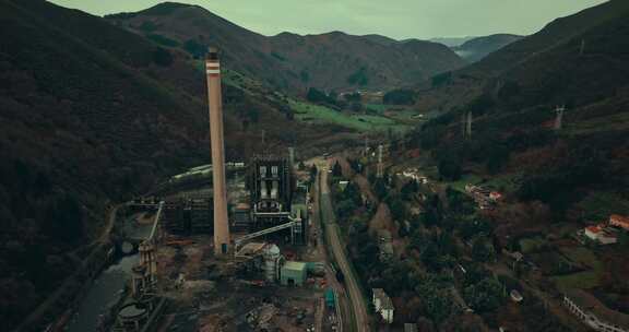 工业烟囱，废弃，工厂，Urbex