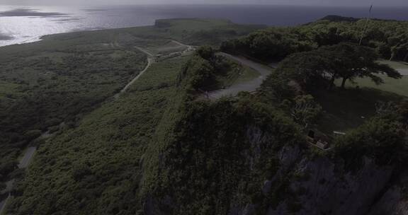 4K美国塞班海岛悬崖大海风光航拍