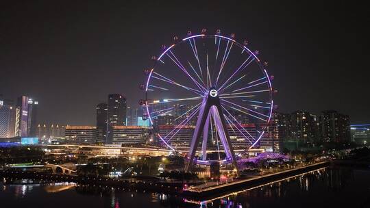 深圳欢乐港湾摩天轮夜景