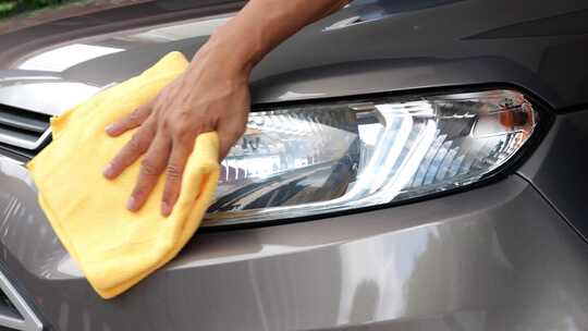 清洗汽车为汽车清洗干净视频素材模板下载