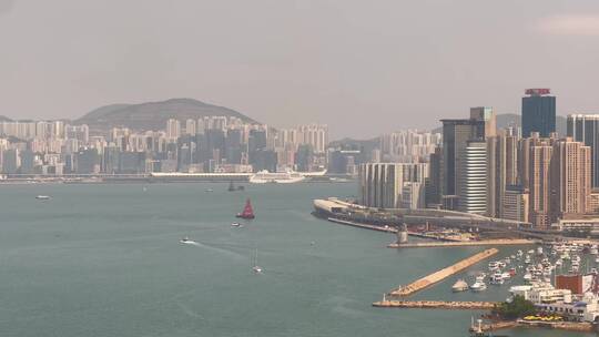 远眺香港维多利亚港