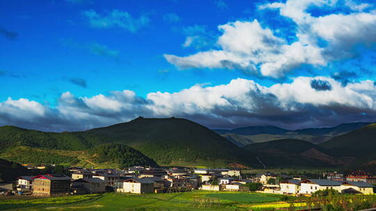 香格里拉村落延时