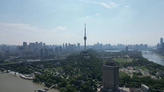 航拍 湖北 武汉 电视塔 地标