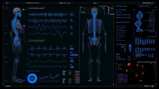 人物信息HUD医疗信息全息