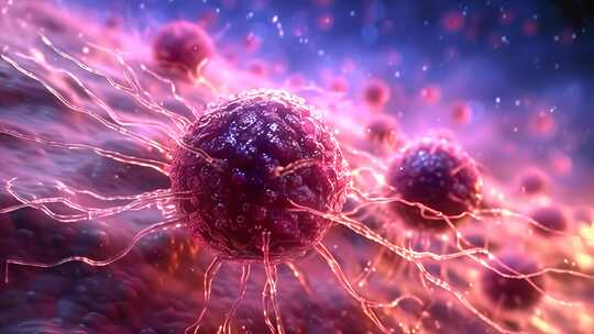 细菌病毒癌细胞肿瘤形成癌症素材原创