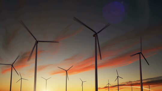 风力发电机风能发电厂发电机组