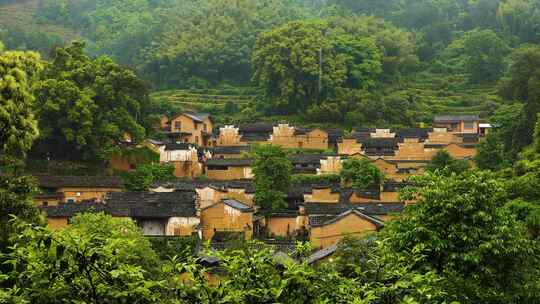 丽水松阳杨家堂古村航拍