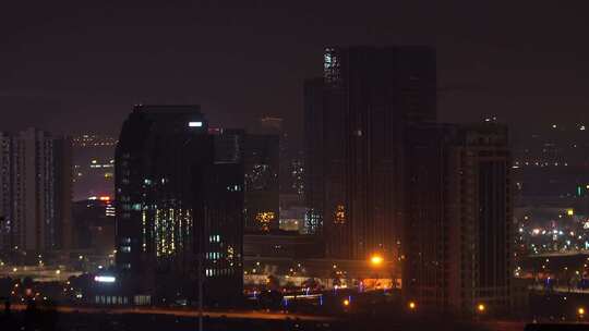 杭州城市夜景视频素材模板下载