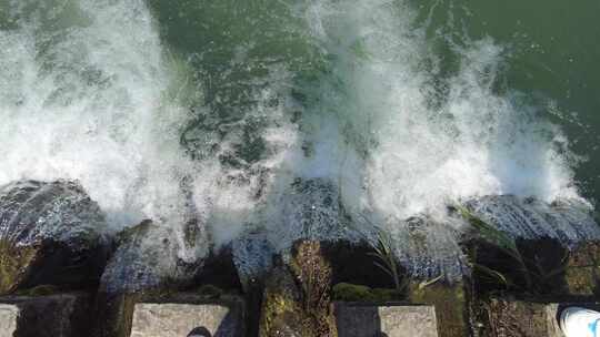 自然风光小桥流水风景实拍