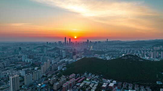 济南千佛山日出延时