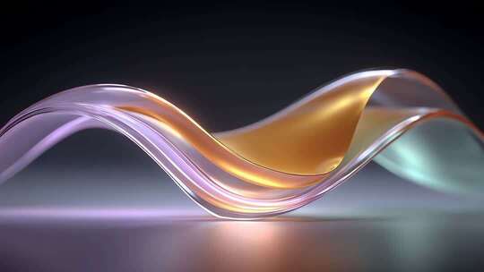 流动光影交织的抽象艺术