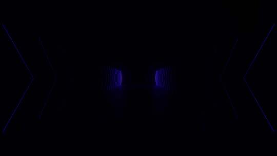 紫色光的黑暗隧道