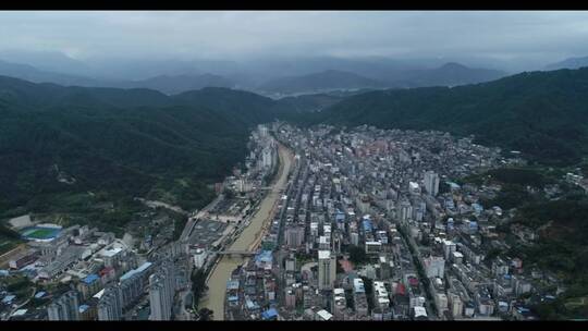 航拍城市风景