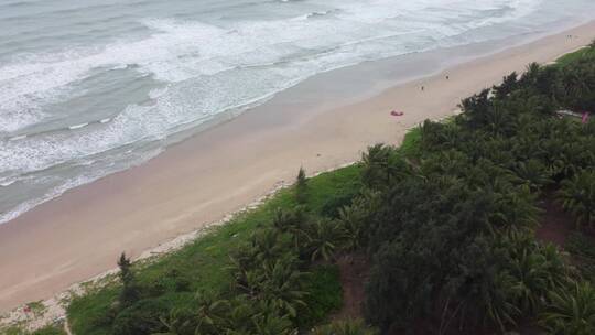 航拍海南沙滩美景