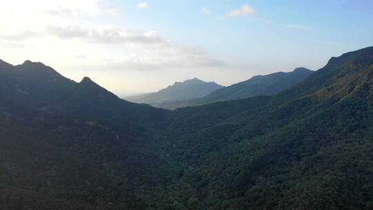 航拍雨后大山视频素材模板下载