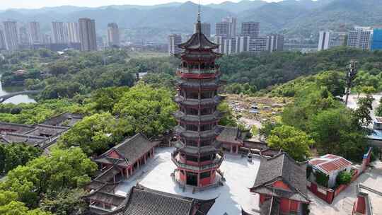 重庆华岩旅游风景区华岩寺航拍