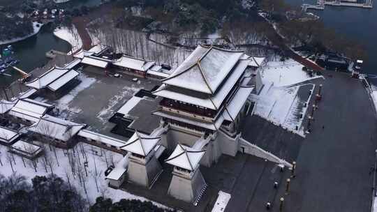 西安大唐芙蓉园雪景