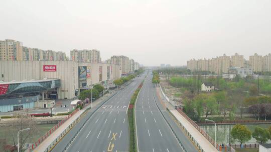 上海疫情三林路封闭管理居家隔离4K航拍