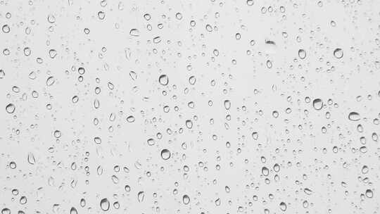 下雨玻璃窗上的水滴视频素材模板下载