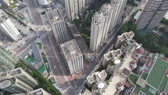城市高层住宅楼航拍视频素材模板下载