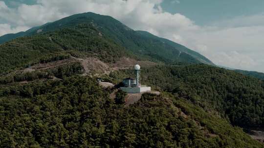 山上气象站鸟瞰图