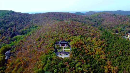 安徽淮南八公山航拍实拍风景