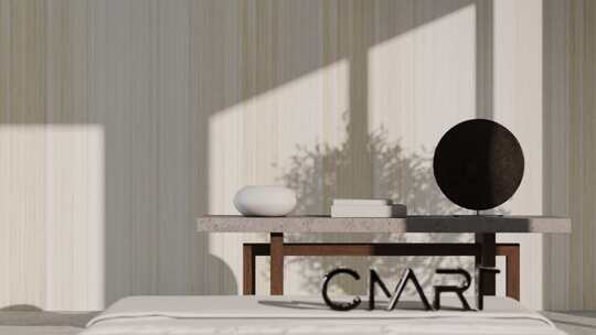 室内简约装饰光影场景