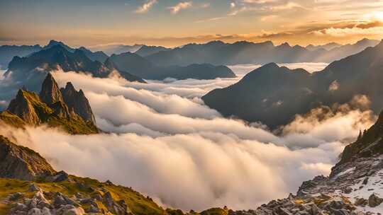 山间云海壮丽全景