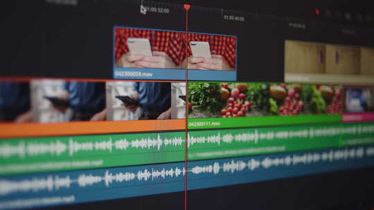 电脑上视频剪辑特写