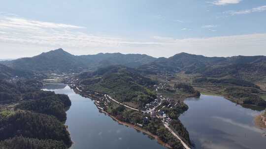 祖国大好河山青山绿水风景航拍图