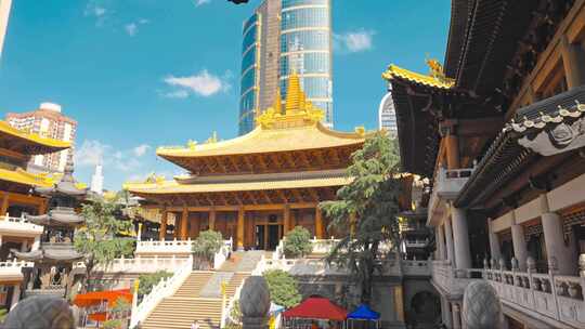 静安寺实拍合集  静安寺延时