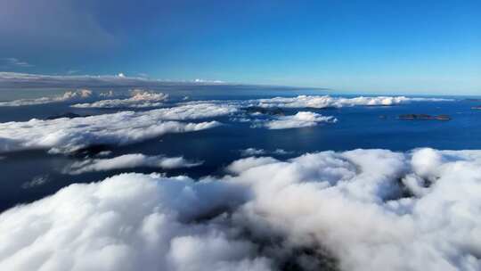 高空俯瞰云海景观