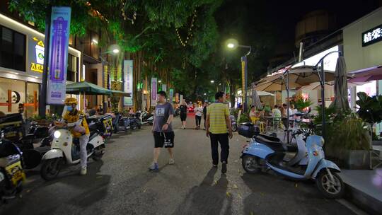 街头逛街路边摊市井集市街景夜市夜店