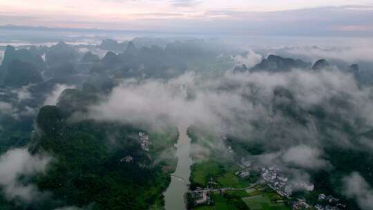 桂林山水喀斯特自然风光