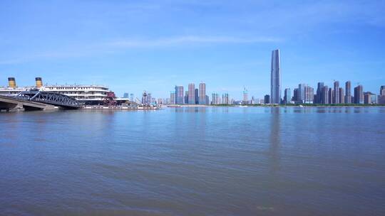 武汉汉口江滩公园风光4K视频合集视频素材模板下载