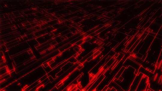 红色科技线条 光线流动背景 红色背景
