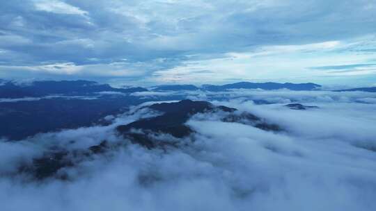 自然风景 农村 山川 云雾 边境 延时