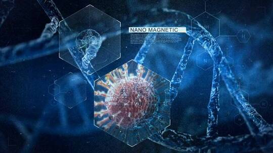 科技感DNA结构展示医学介绍AE模板