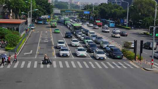 城市道路交通车流延时