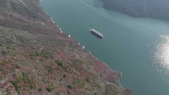 长江三峡巫峡红叶